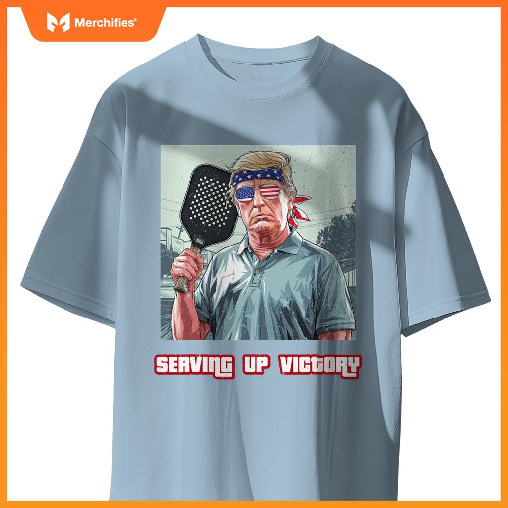 USA Pickleball Champ Patriotic Trump Political & Pickleball T-Shirt