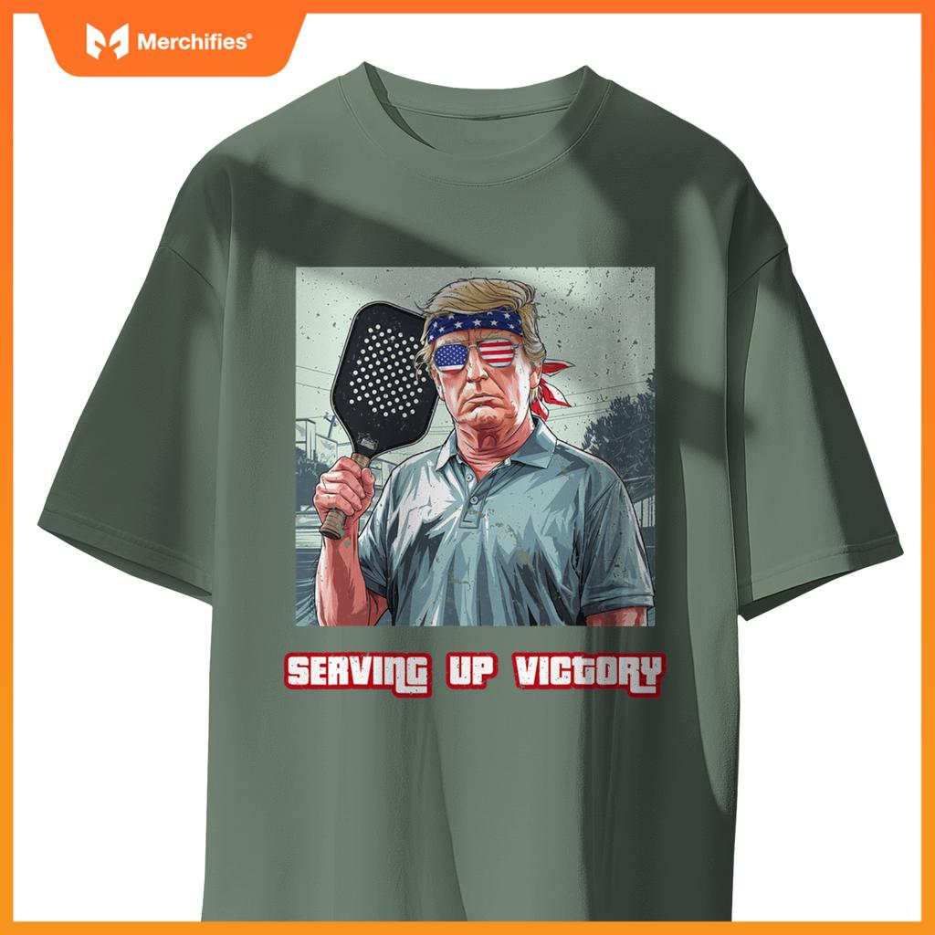 USA Pickleball Champ Patriotic Trump Political & Pickleball T-Shirt
