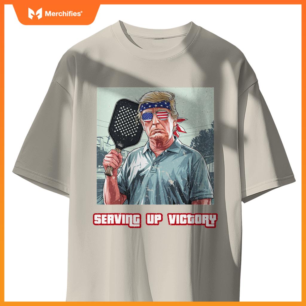 USA Pickleball Champ Patriotic Trump Political & Pickleball T-Shirt