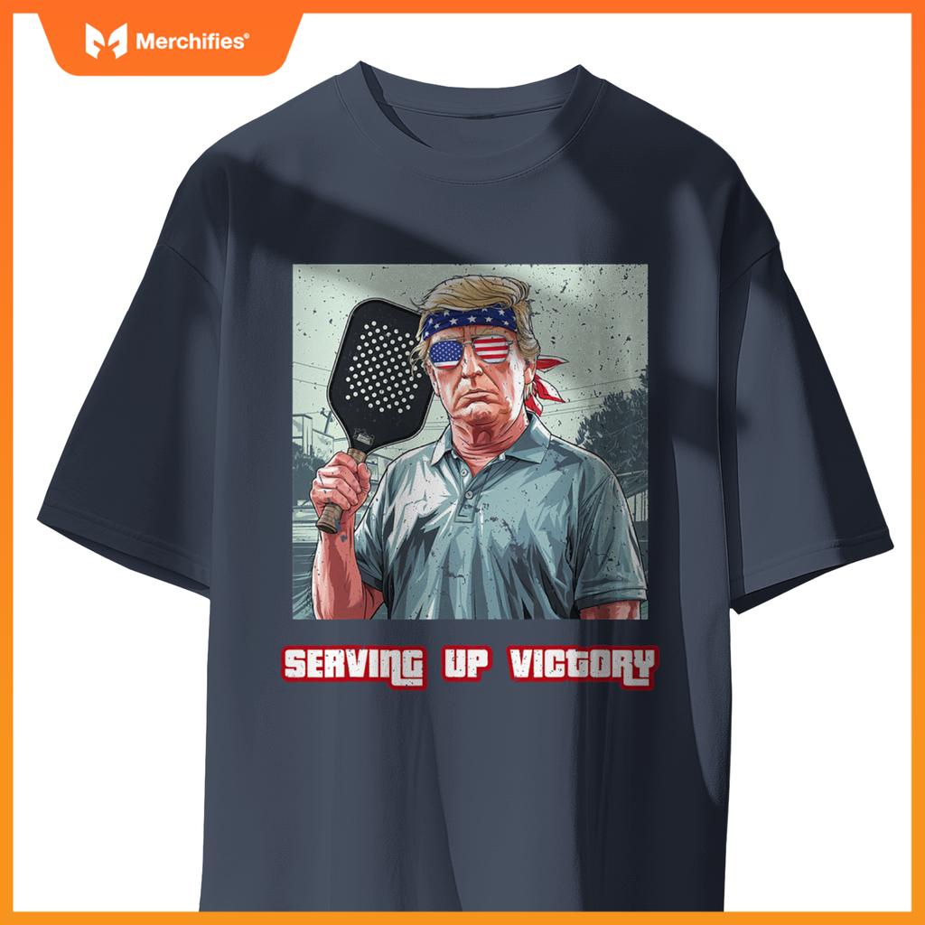 USA Pickleball Champ Patriotic Trump Political & Pickleball T-Shirt