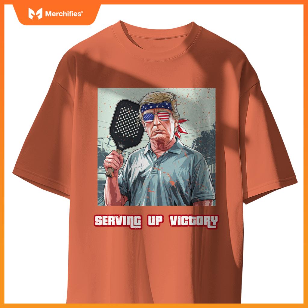 USA Pickleball Champ Patriotic Trump Political & Pickleball T-Shirt