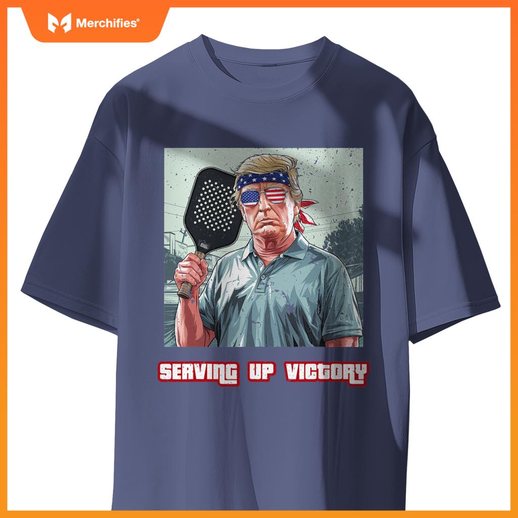 USA Pickleball Champ Patriotic Trump Political & Pickleball T-Shirt