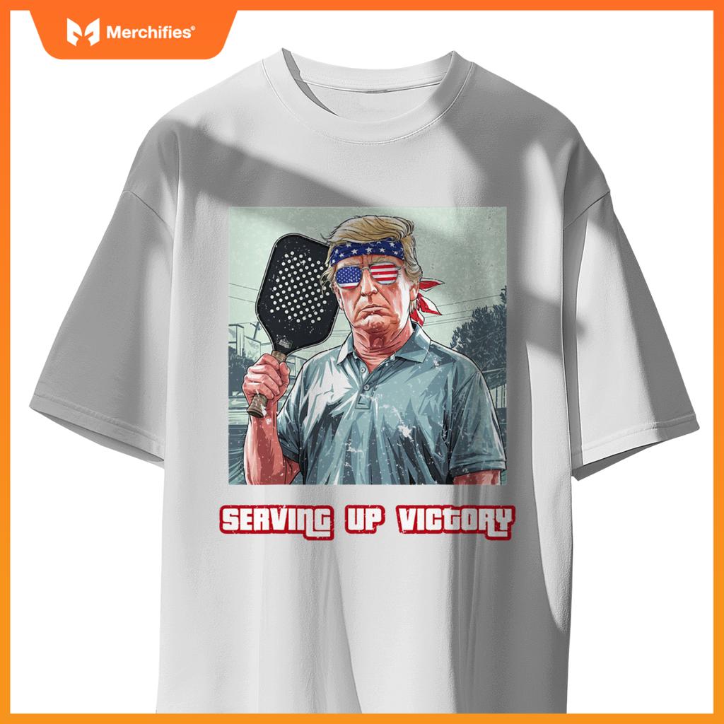 USA Pickleball Champ Patriotic Trump Political & Pickleball T-Shirt