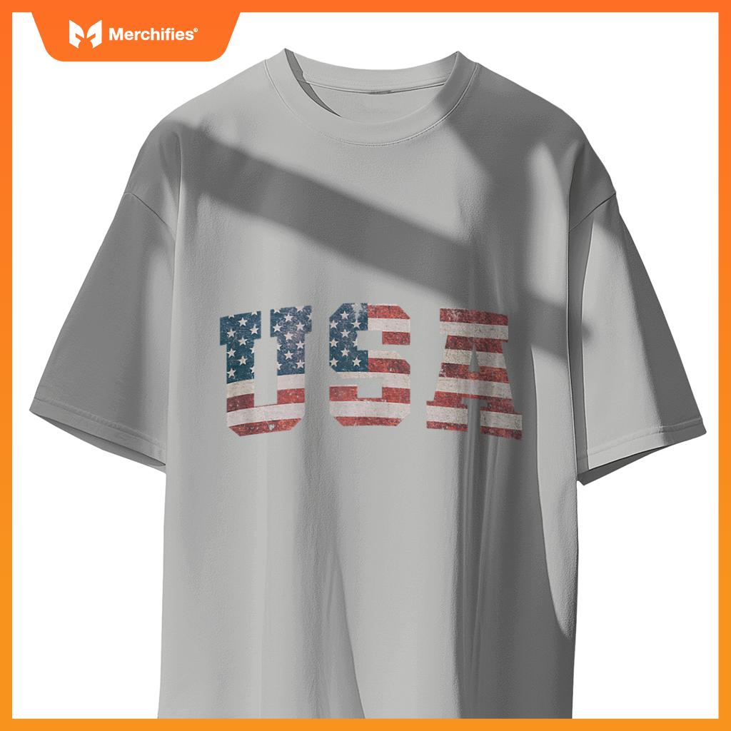 USA US Flag Patriotic 4th of July America T-Shirt