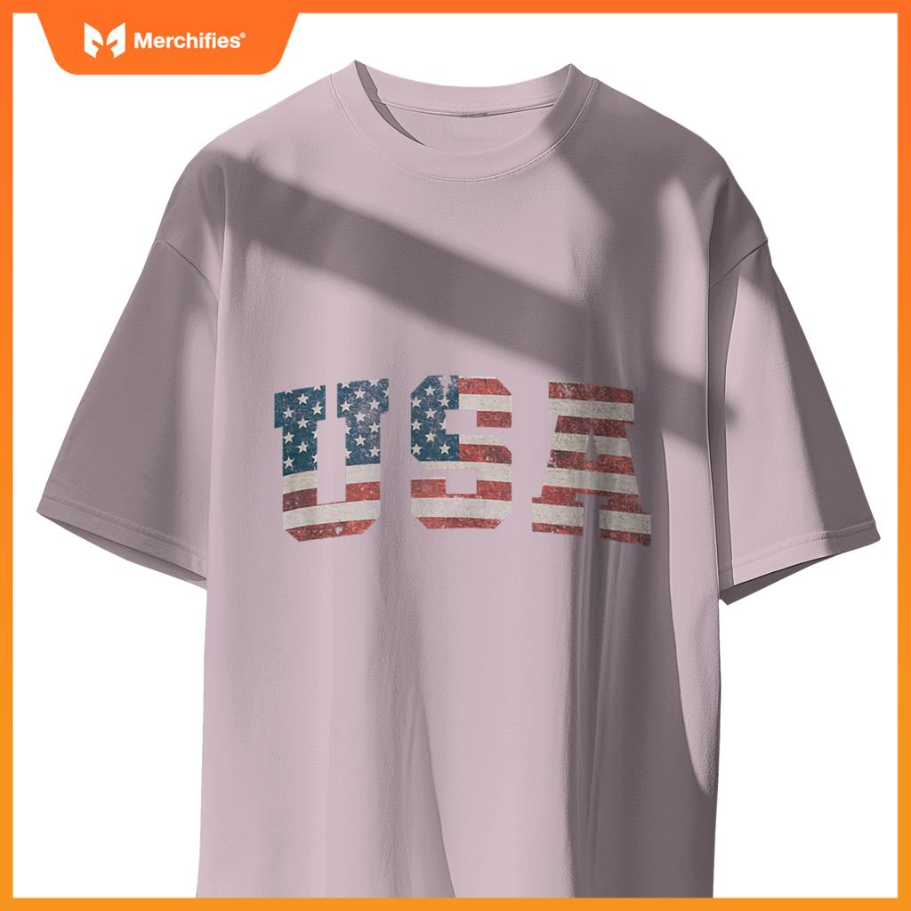USA US Flag Patriotic 4th of July America T-Shirt