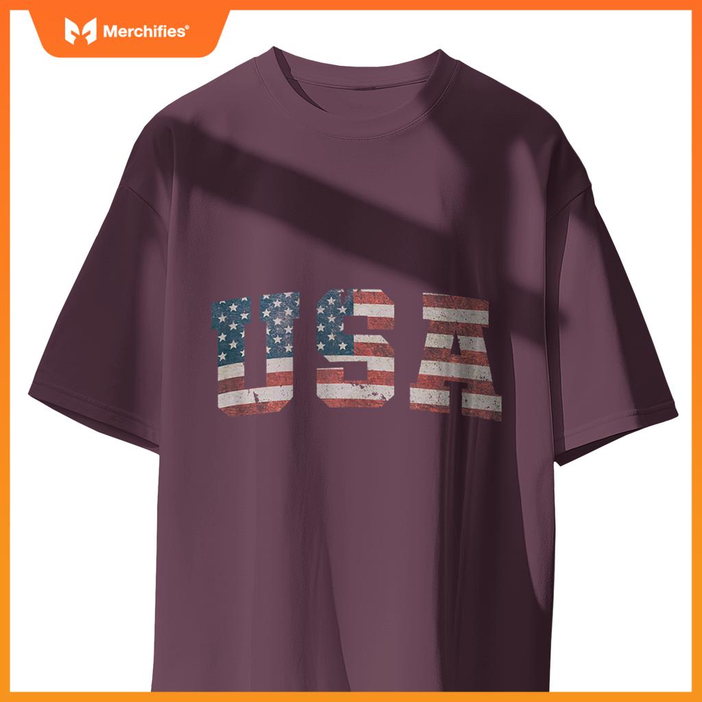 USA US Flag Patriotic 4th of July America T-Shirt