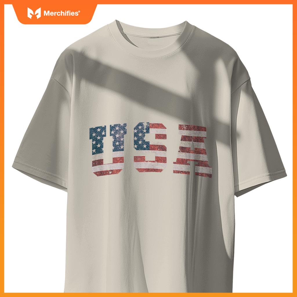 USA US Flag Patriotic 4th of July America T-Shirt