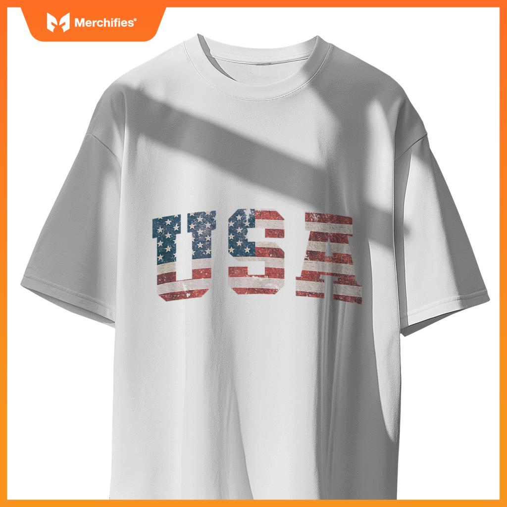 USA US Flag Patriotic 4th of July America T-Shirt