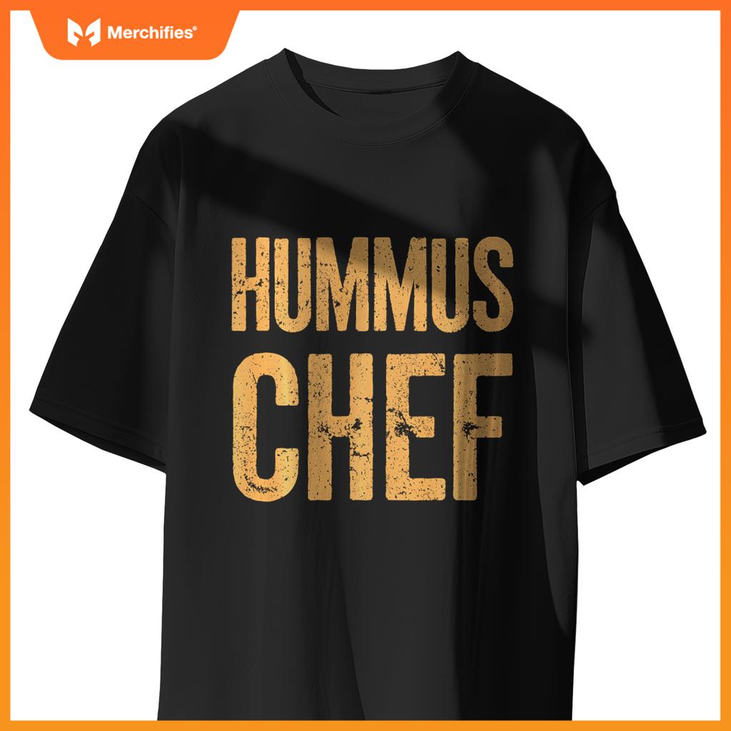 Vegetarian Hummus Chef Cooking Vegan Food T-Shirt