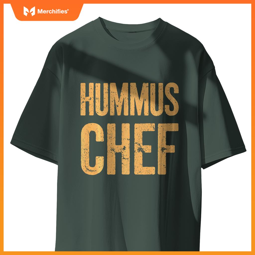 Vegetarian Hummus Chef Cooking Vegan Food T-Shirt