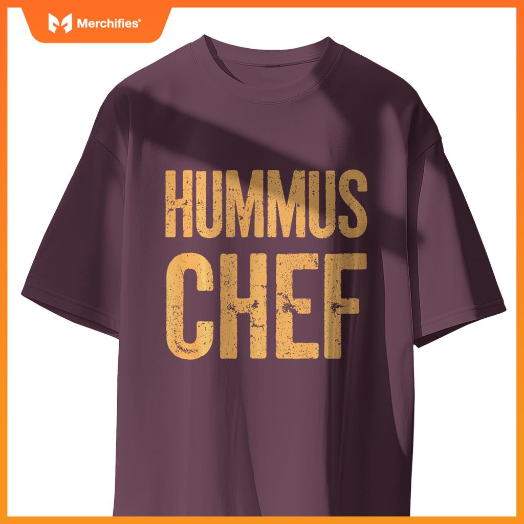 Vegetarian Hummus Chef Cooking Vegan Food T-Shirt