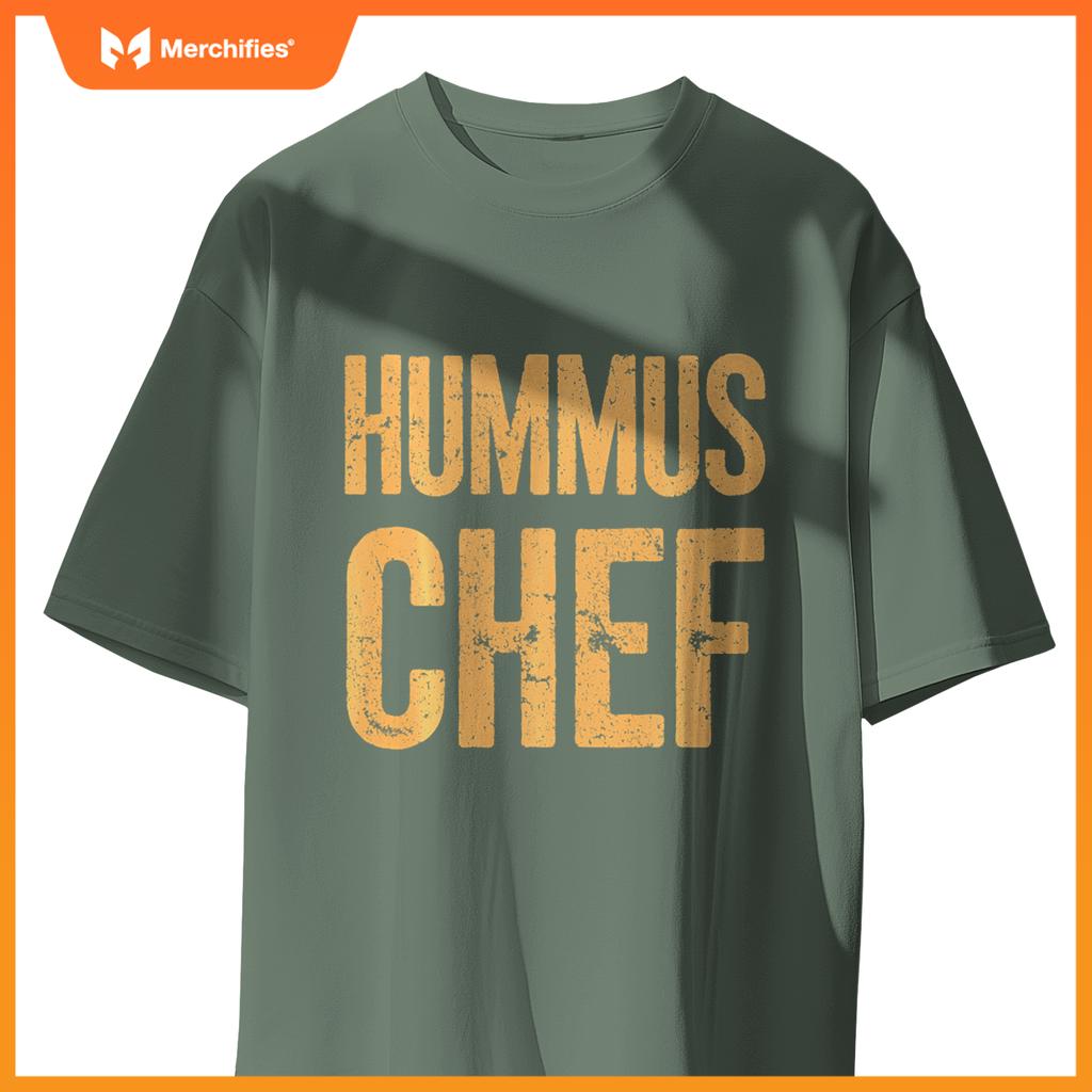 Vegetarian Hummus Chef Cooking Vegan Food T-Shirt