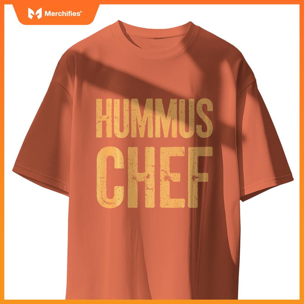 Vegetarian Hummus Chef Cooking Vegan Food T-Shirt