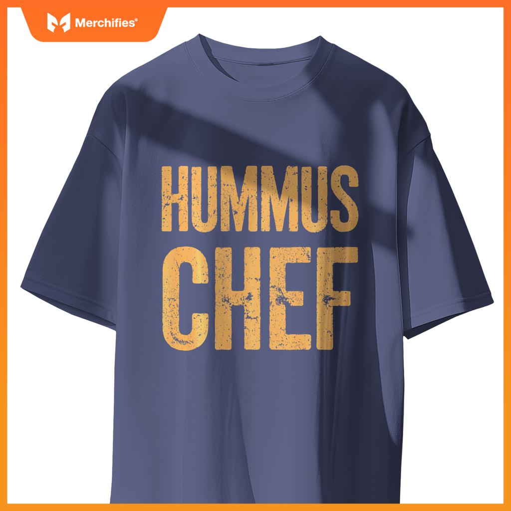 Vegetarian Hummus Chef Cooking Vegan Food T-Shirt