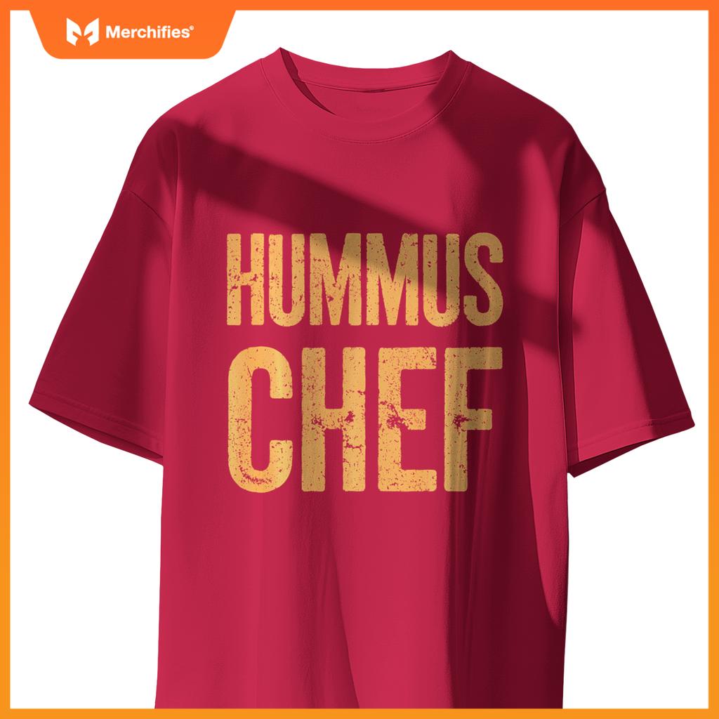 Vegetarian Hummus Chef Cooking Vegan Food T-Shirt