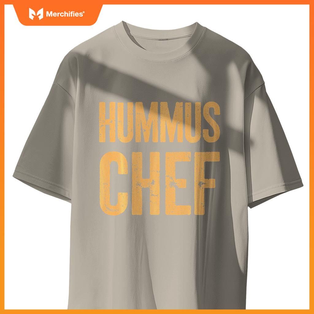 Vegetarian Hummus Chef Cooking Vegan Food T-Shirt