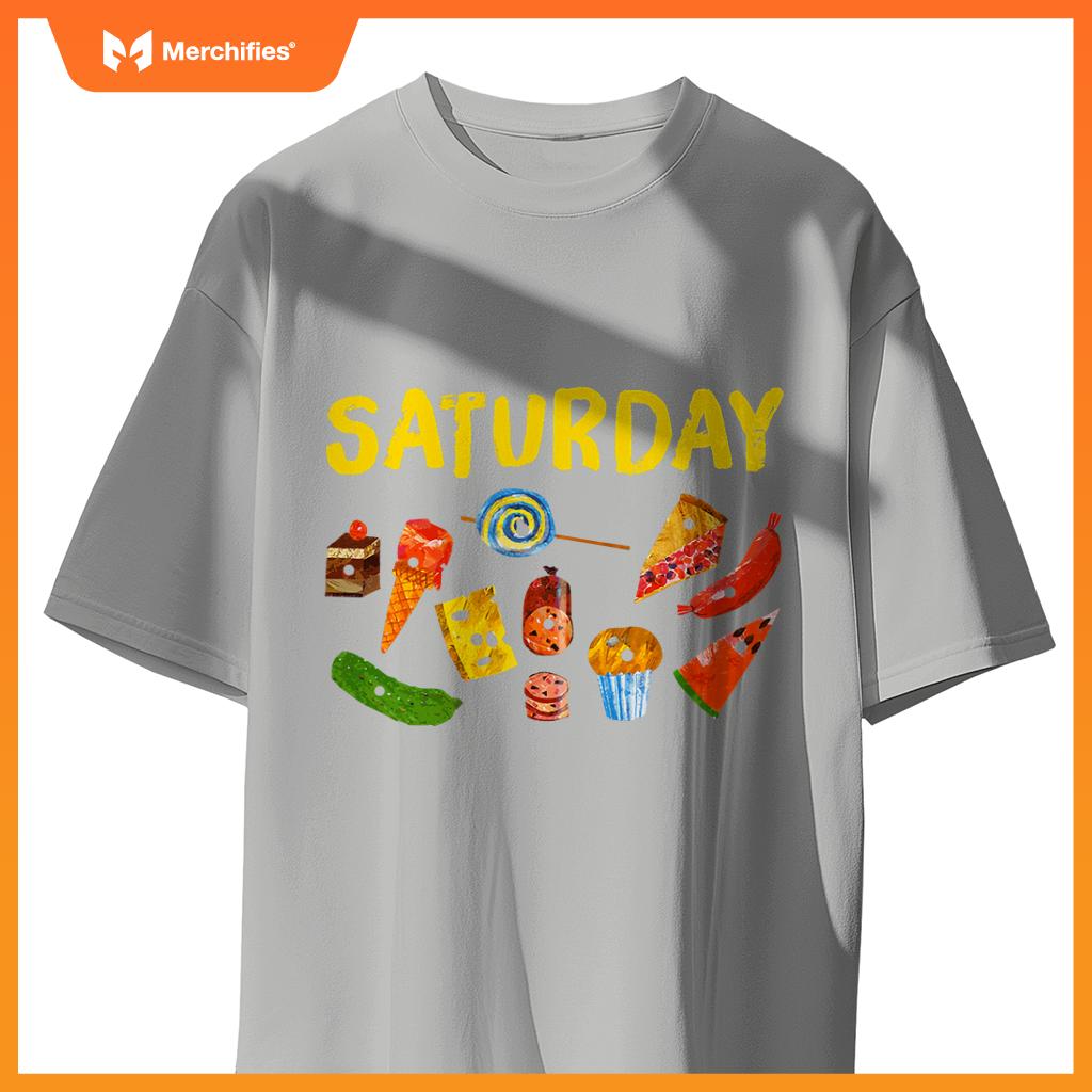 Very Hungry Caterpillar Saturday Fruits Birthday Teacher T-Shirt