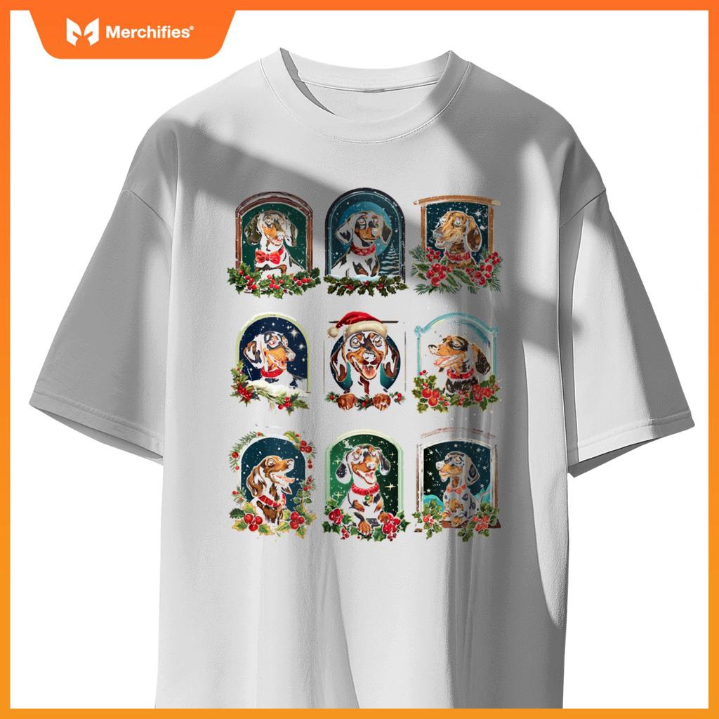 Vintage Christmas Dachshund T-Shirt