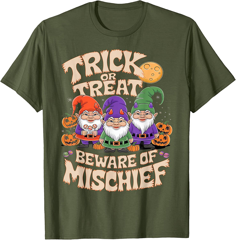 Vintage Halloween Gnome T-Shirt