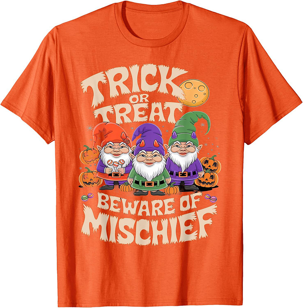 Vintage Halloween Gnome T-Shirt