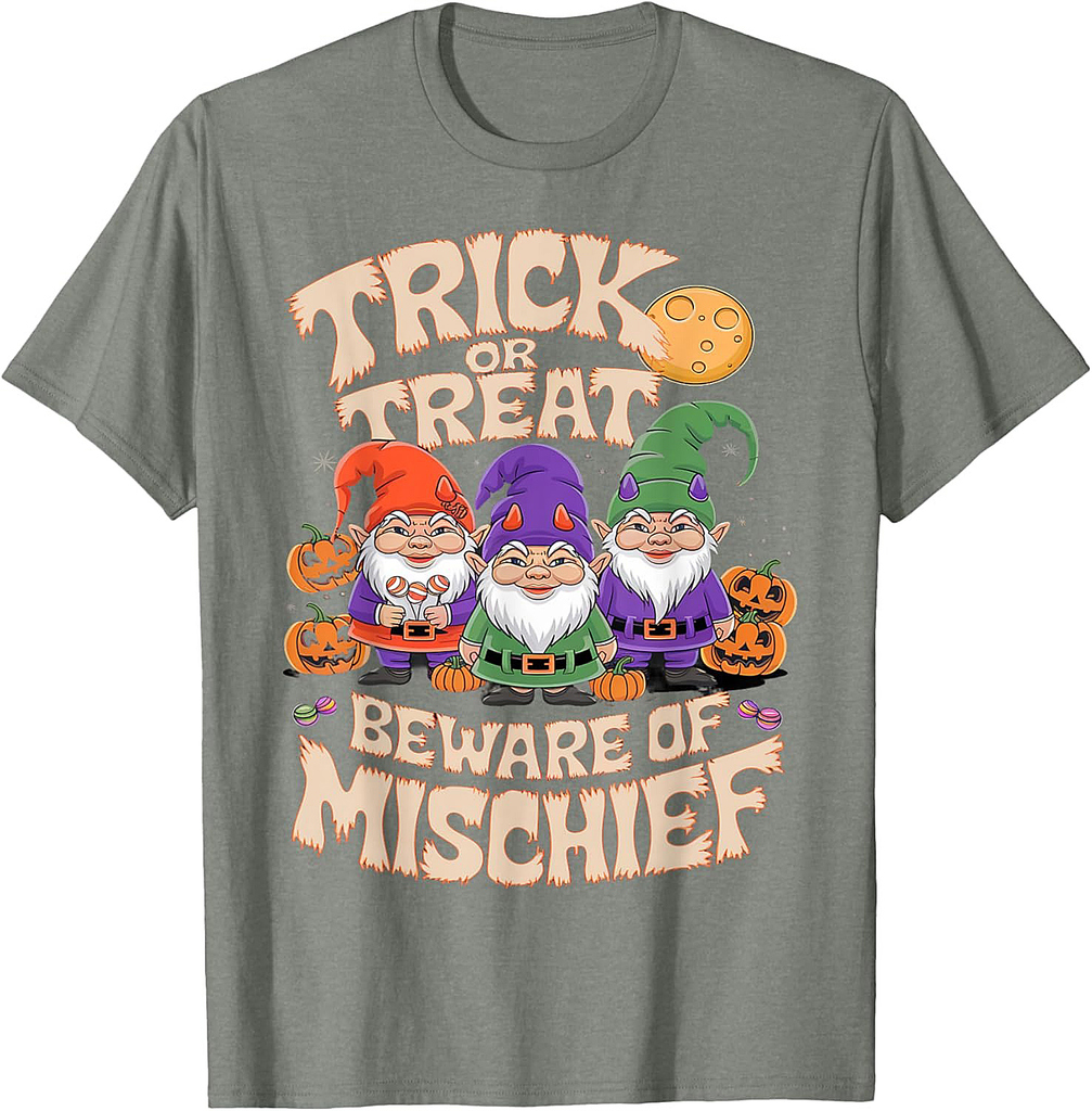 Vintage Halloween Gnome T-Shirt