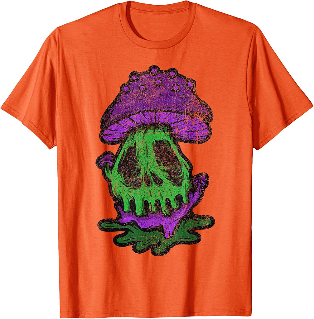 Vintage Psychedelic Monster Mushroom Halloween Trip Costume T-Shirt