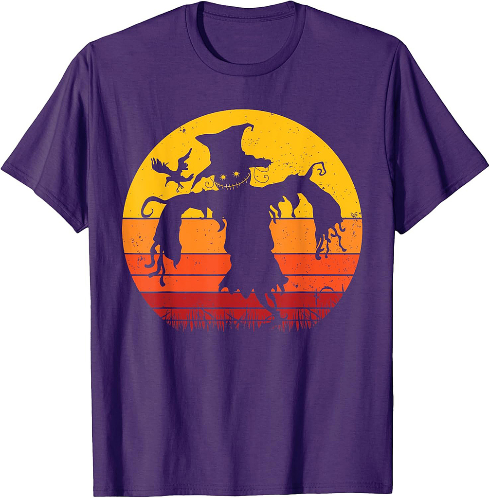 Vintage Scarecrow Shirt Halloween Costume Retro Scarecrow T-Shirt