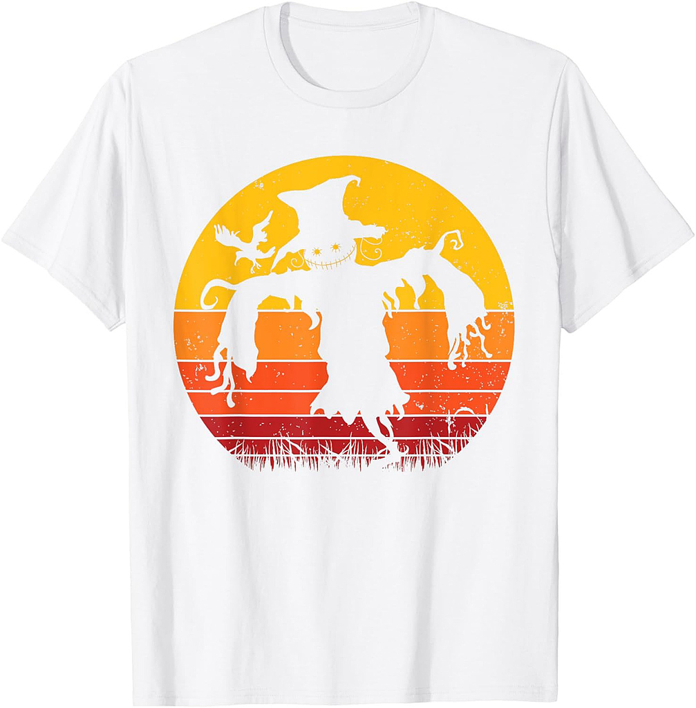 Vintage Scarecrow Shirt Halloween Costume Retro Scarecrow T-Shirt
