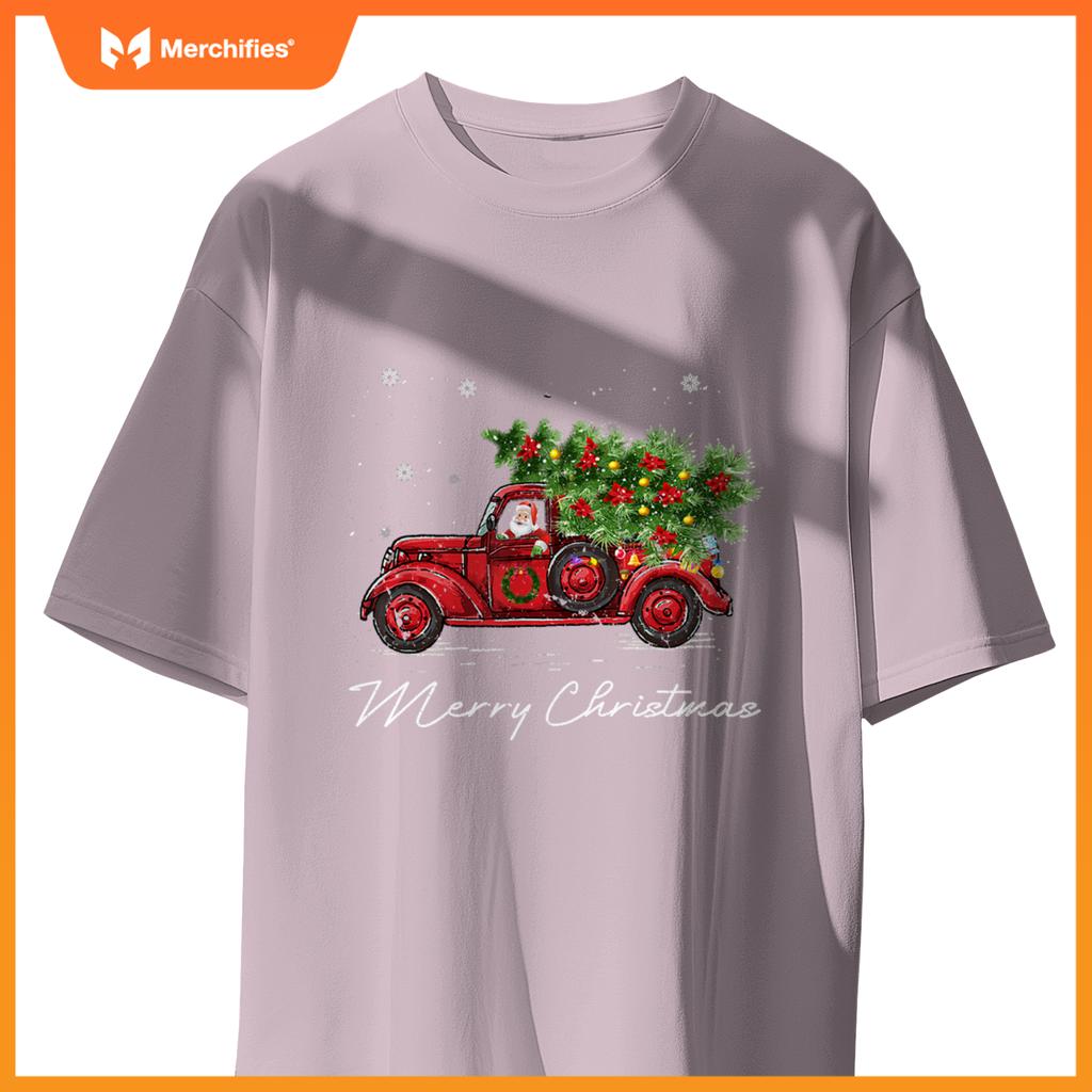 Vintage Wagon Christmas Tree on Car Xmas Vacation T-Shirt