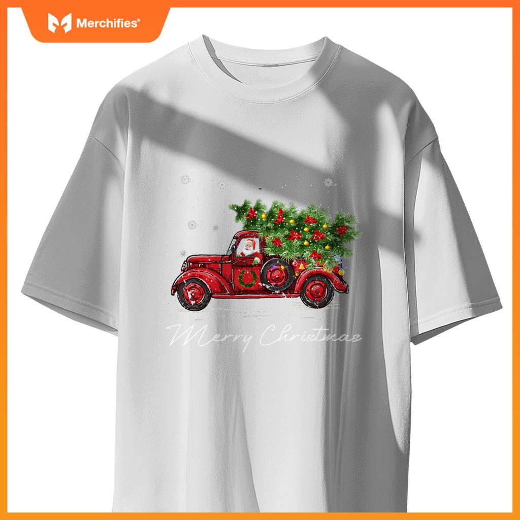 Vintage Wagon Christmas Tree on Car Xmas Vacation T-Shirt