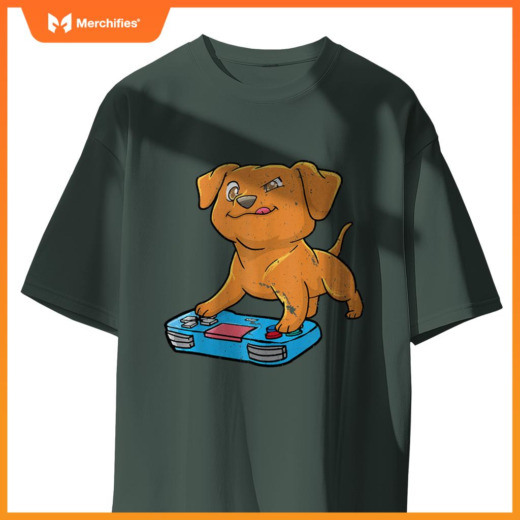 Vizsla Gamer Gaming Gamepad Dog Lover Kawaii Gift T-Shirt