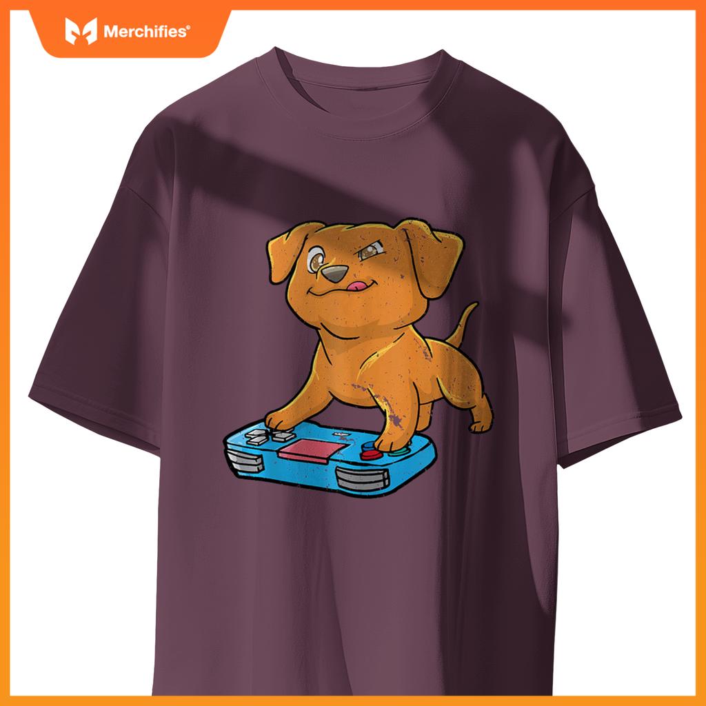 Vizsla Gamer Gaming Gamepad Dog Lover Kawaii Gift T-Shirt