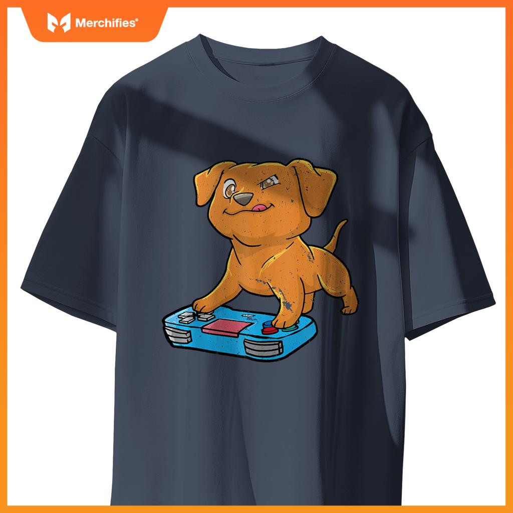 Vizsla Gamer Gaming Gamepad Dog Lover Kawaii Gift T-Shirt