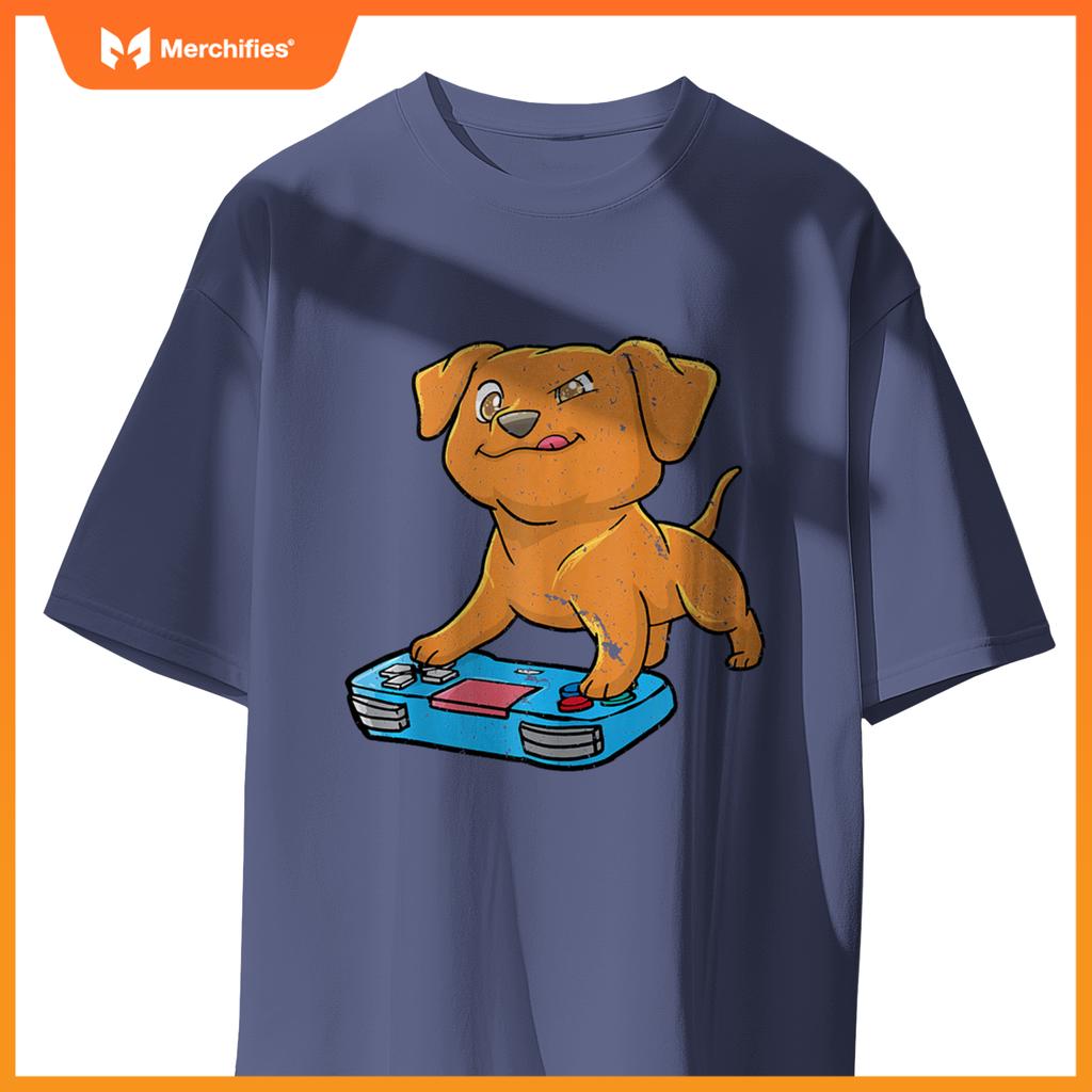 Vizsla Gamer Gaming Gamepad Dog Lover Kawaii Gift T-Shirt