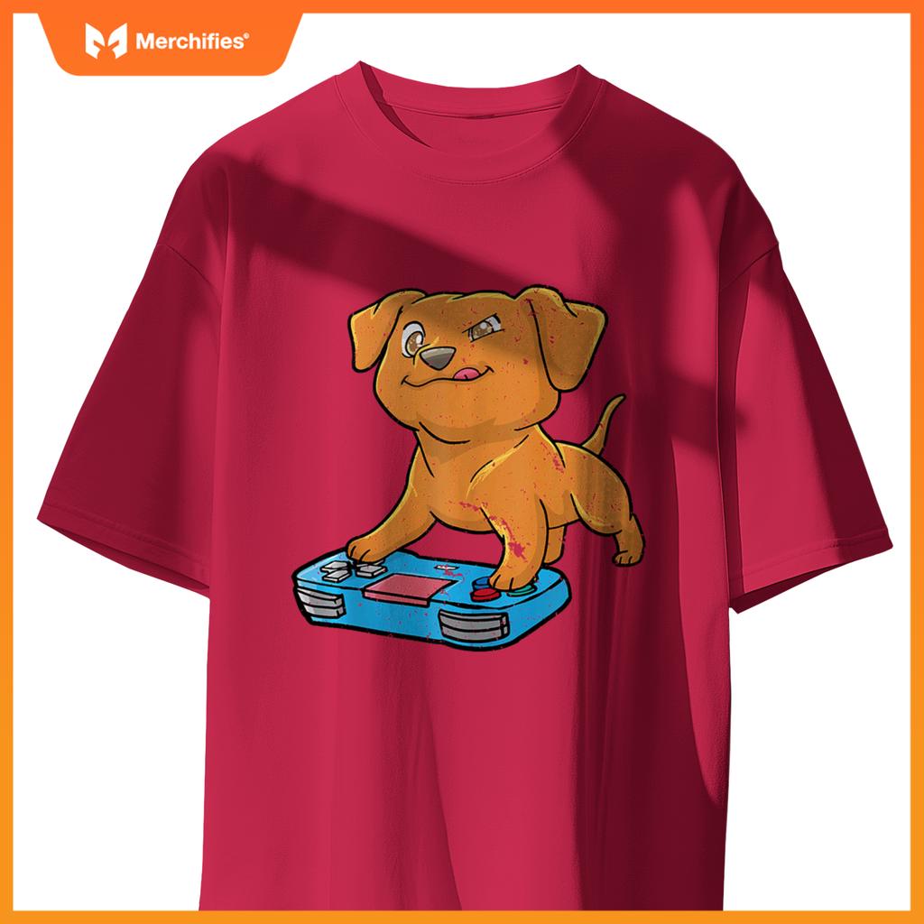 Vizsla Gamer Gaming Gamepad Dog Lover Kawaii Gift T-Shirt