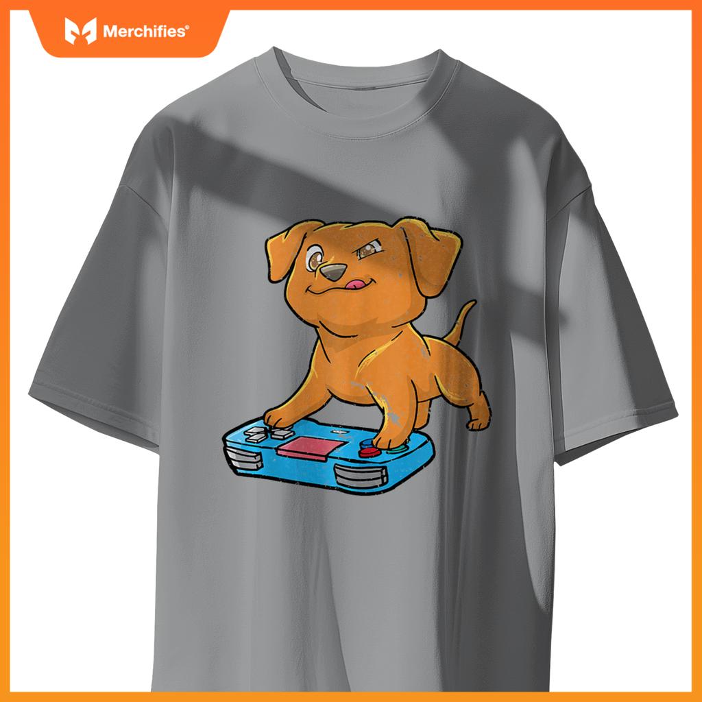 Vizsla Gamer Gaming Gamepad Dog Lover Kawaii Gift T-Shirt