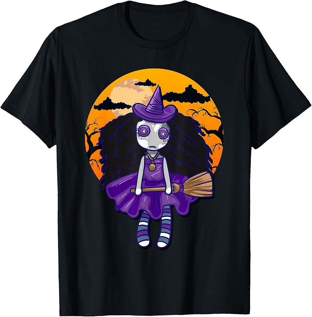 Voodoo Doll Witch Halloween T-Shirt