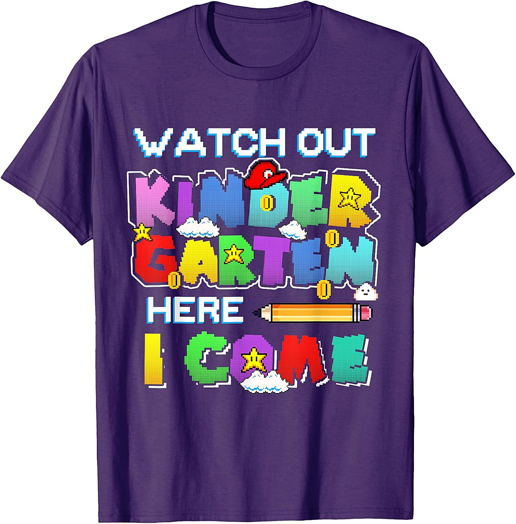 Watch Out Kindergarten Here I Come Back To School Outfits T-Shirt