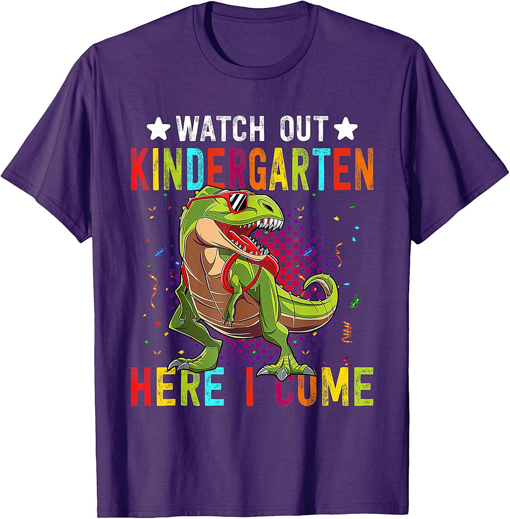 Watch out kindergarten here i come back to school for kids T-Shirt