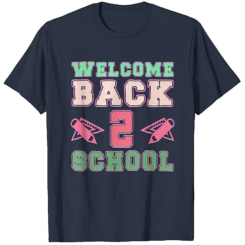 Welcome Back To School - Typography Back To School T Shirts Heavyweight T-shirt Men