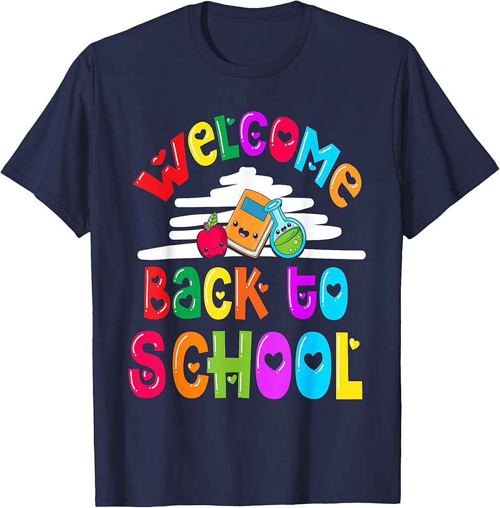 Welcome Back To School 1st Day of School Teacher Students T-Shirt