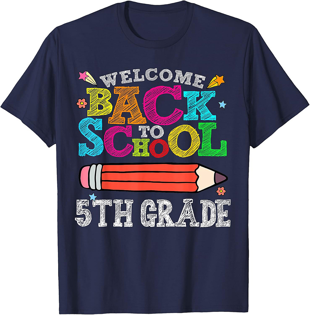 Welcome Back To School 5th Fifth Grade for Teachers T-Shirt