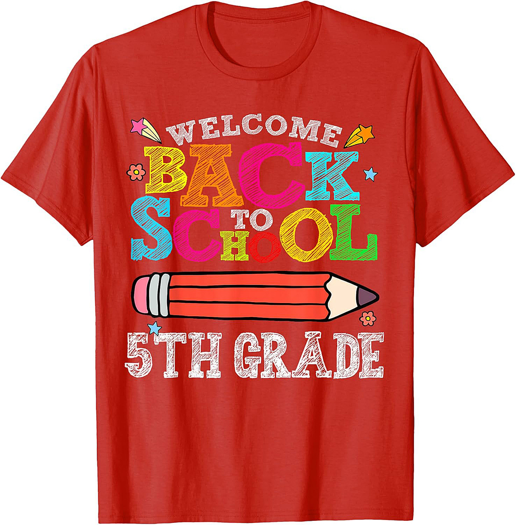 Welcome Back To School 5th Fifth Grade for Teachers T-Shirt