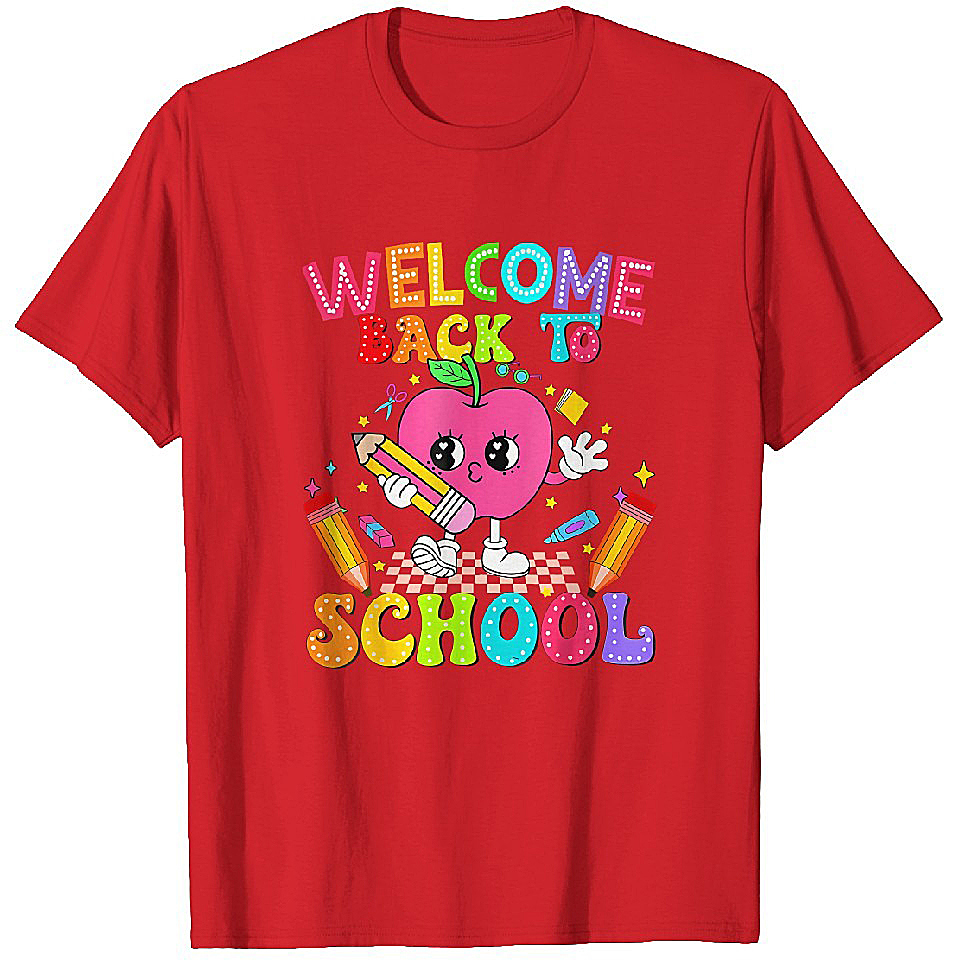 Welcome Back To School Back To School Teachers T-Shirts Heavyweight T-shirt Men