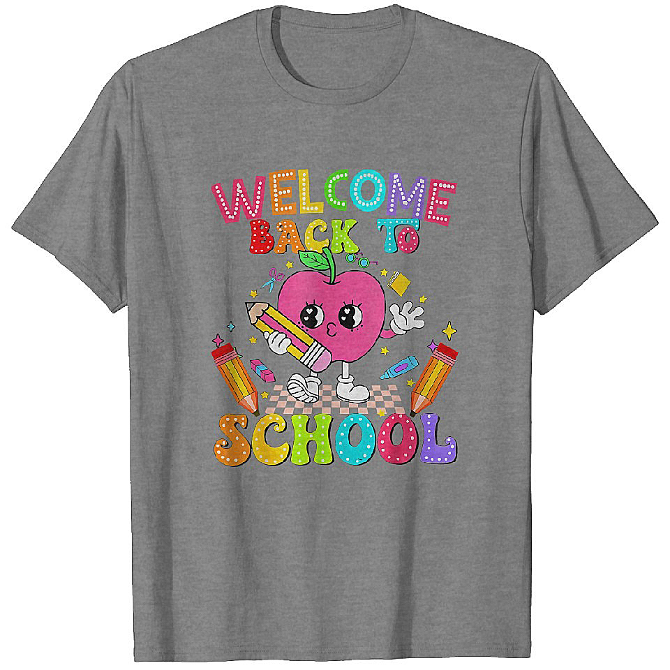 Welcome Back To School Back To School Teachers T-Shirts Heavyweight T-shirt Men