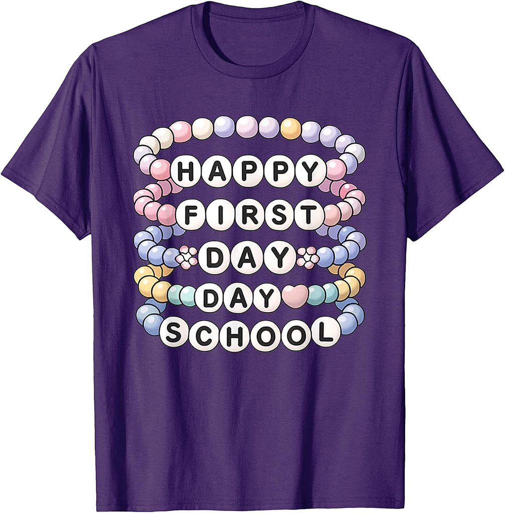 Welcome Back To School Bracelets First Day of School T-Shirt