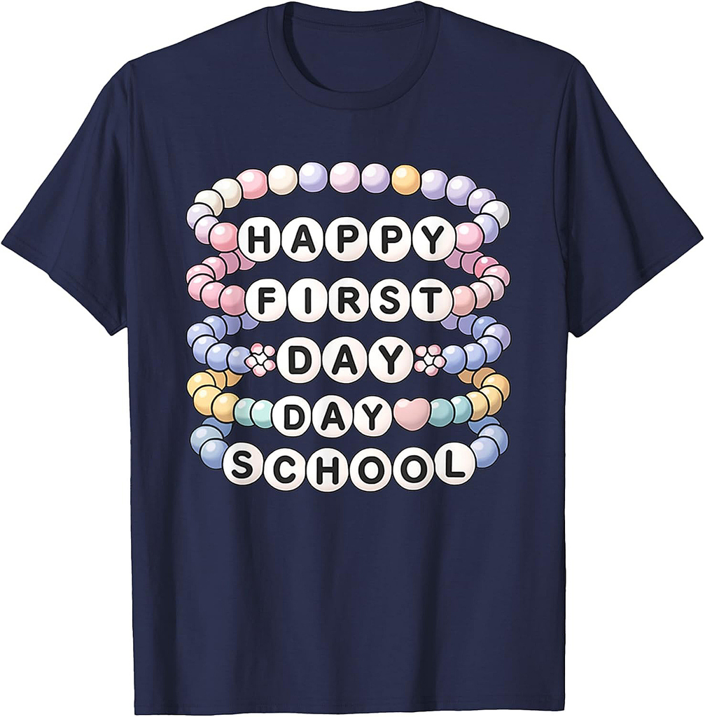 Welcome Back To School Bracelets First Day of School T-Shirt
