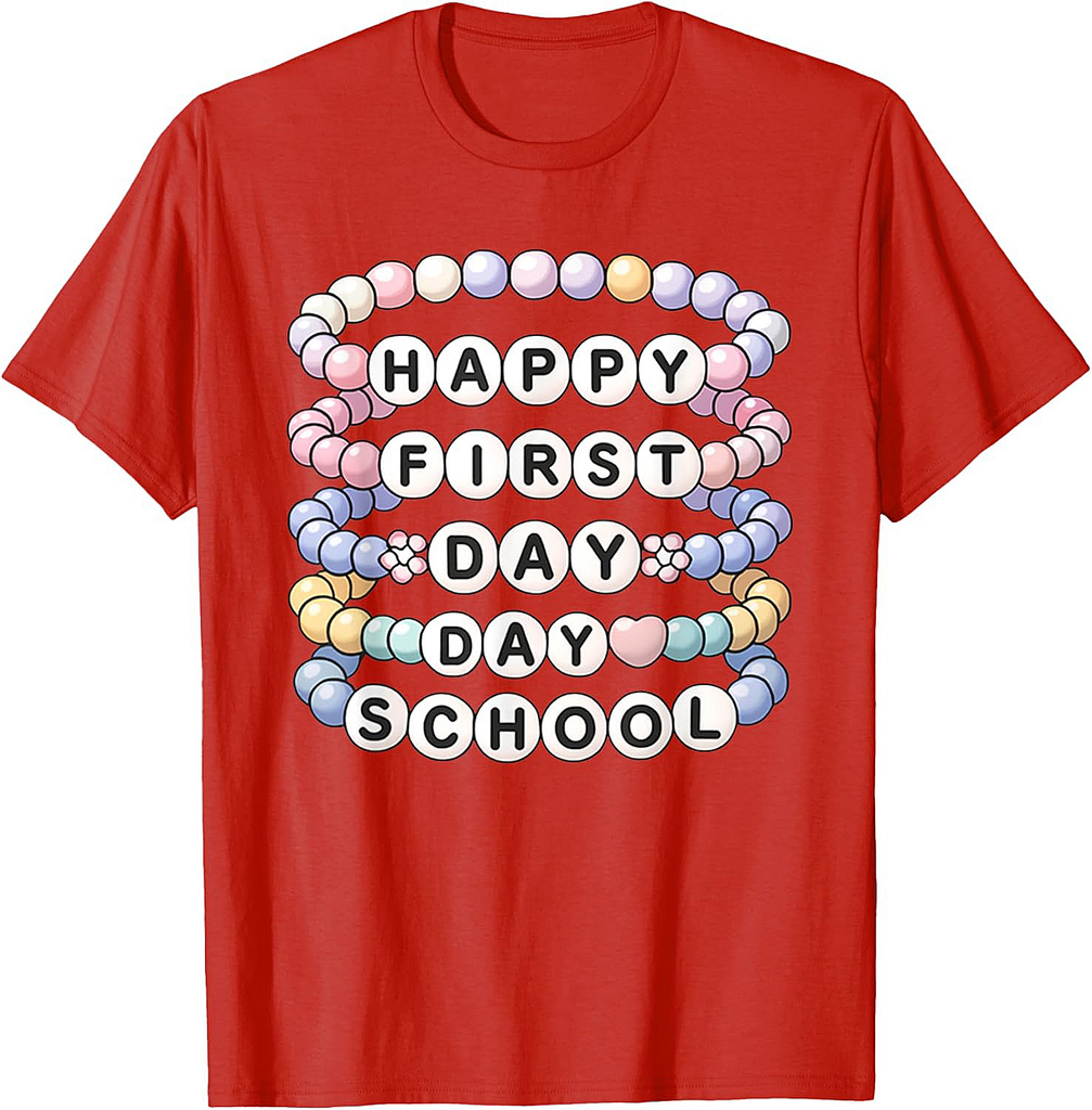 Welcome Back To School Bracelets First Day of School T-Shirt