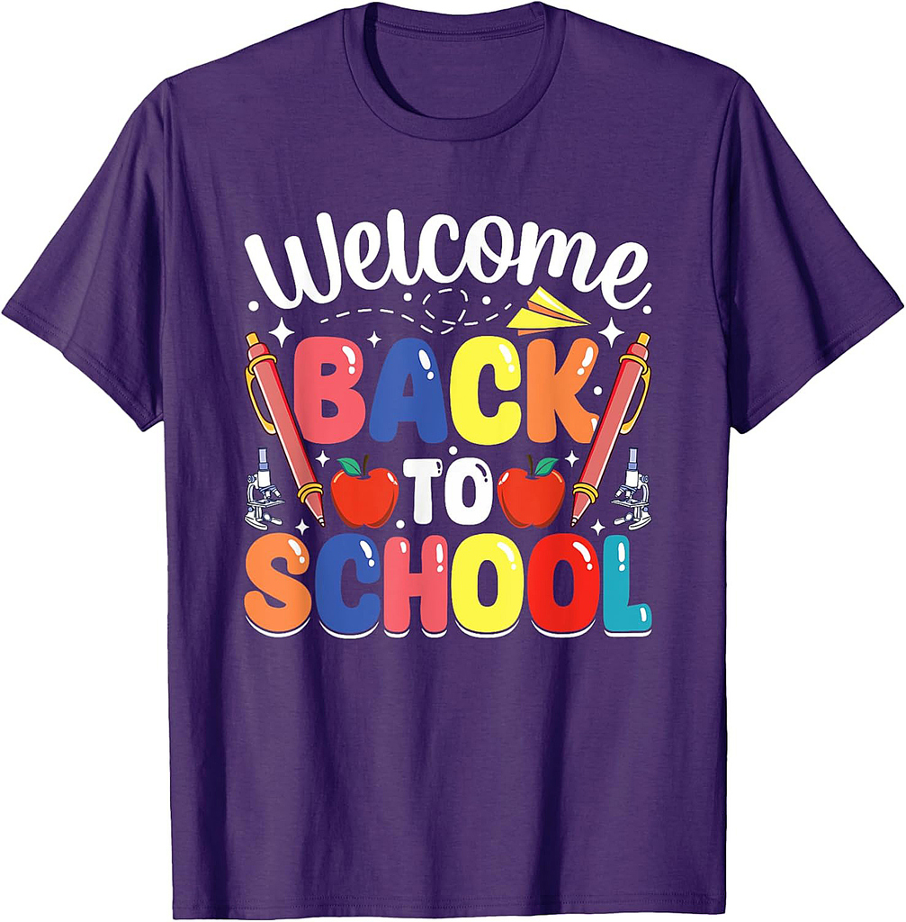 Welcome Back To School Funny Boys Girls Teachers T-Shirt