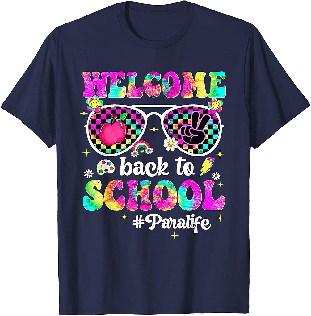 Welcome Back To School Para Sunglasses First Day Of School T-Shirt